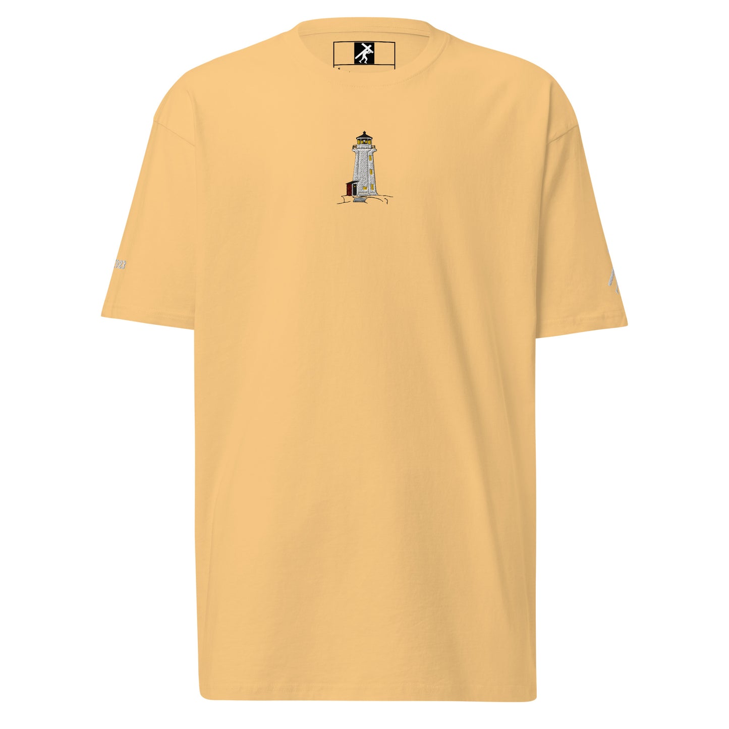 Psalm 27:1 Embroidered Men’s premium heavyweight tee