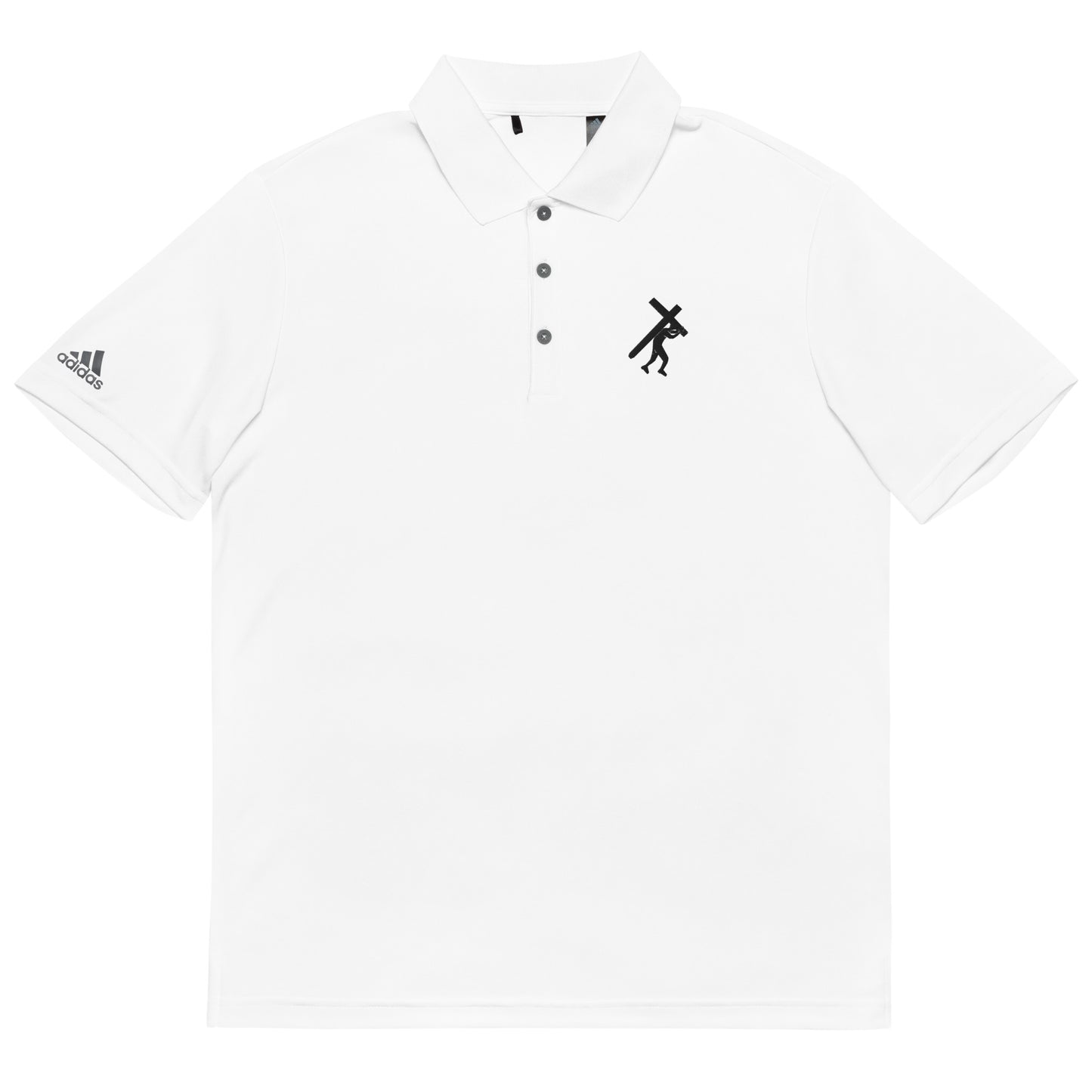 Brand Logo Embroidered Adidas Performance Polo Shirt