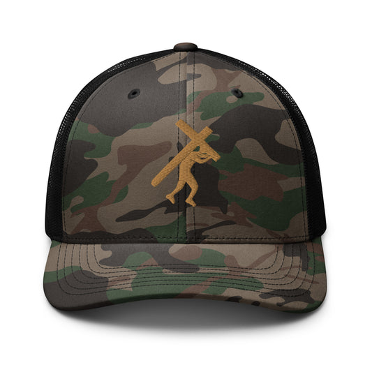 Brand Logo Embroidered Camouflage trucker hat