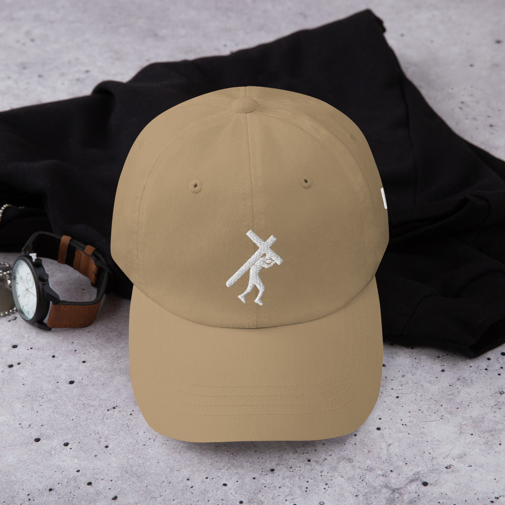 Brand Logo & Design Wht Embroidered Dad hat