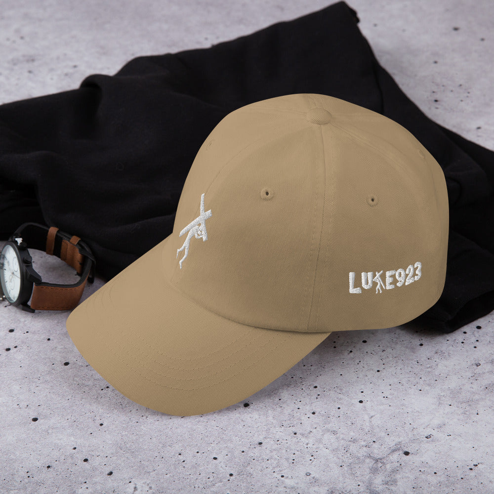 Brand Logo & Design Wht Embroidered Dad hat