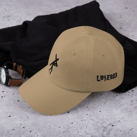 Brand Logo & Design Blk Embroidered Dad hat