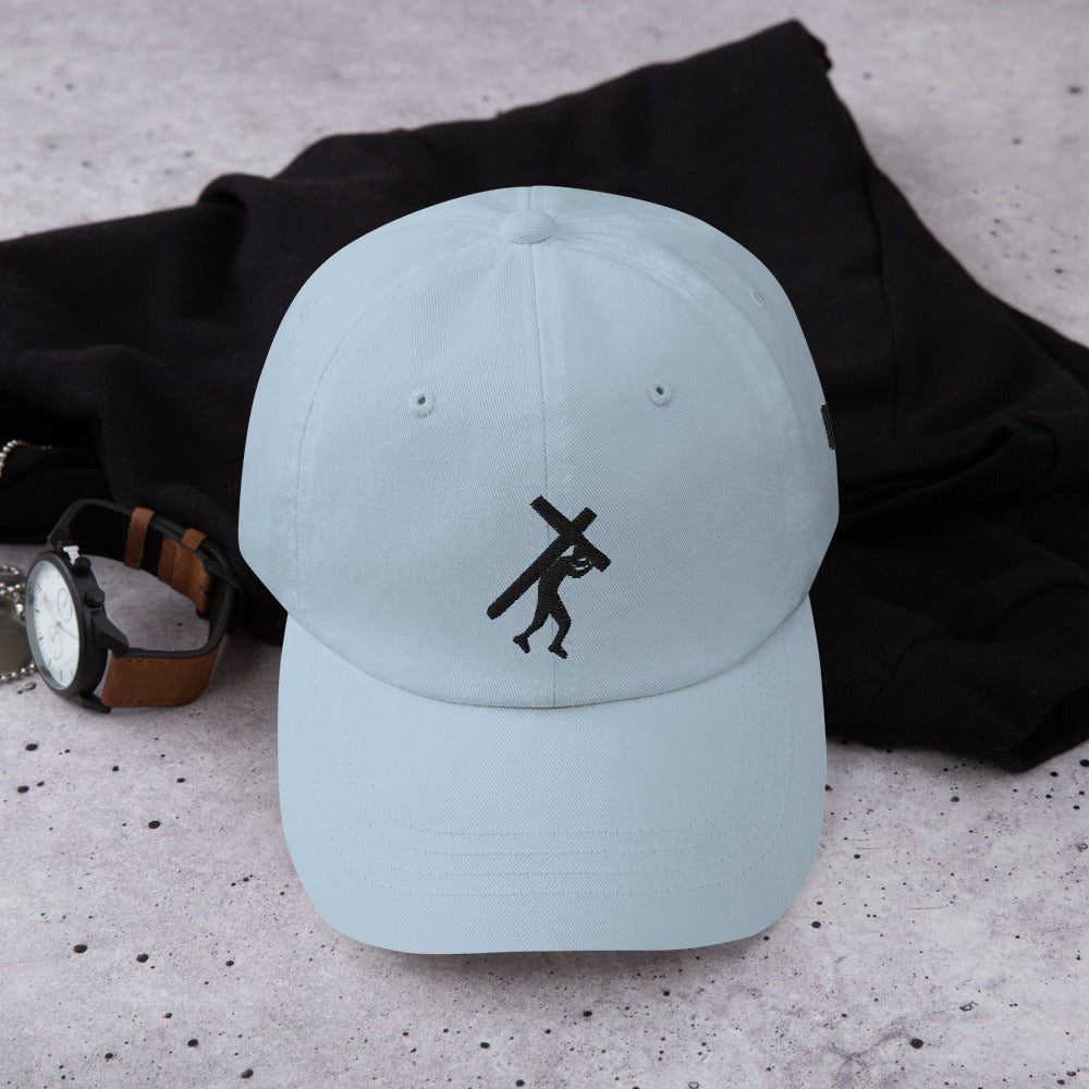 Brand Logo & Design Blk Embroidered Dad hat