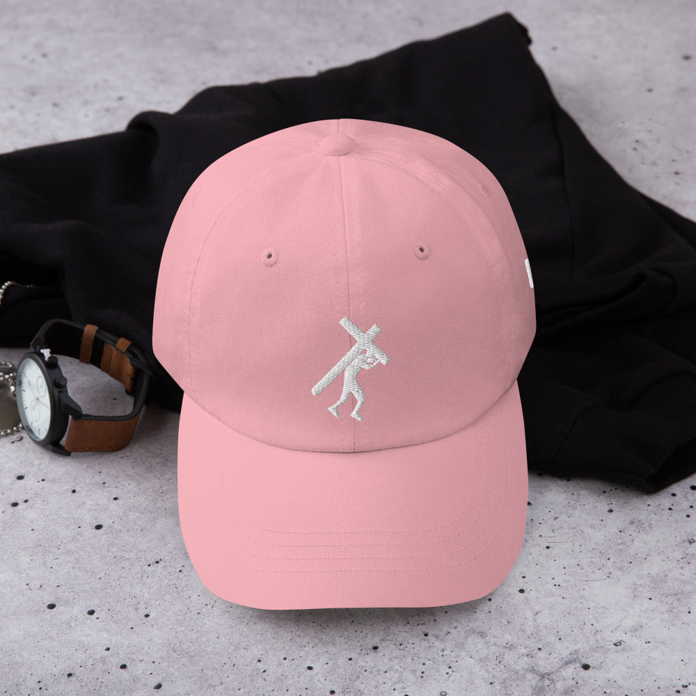 Brand Logo & Design Wht Embroidered Dad hat