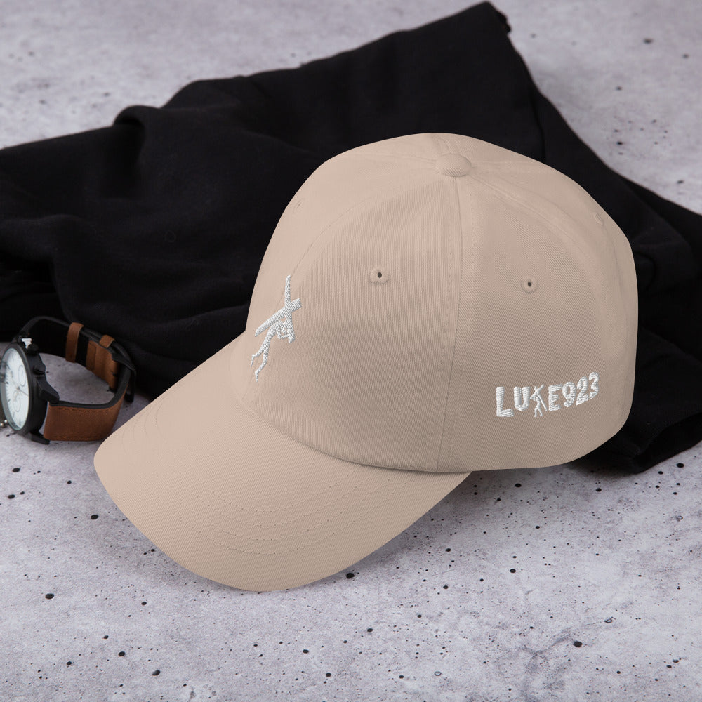 Brand Logo & Design Wht Embroidered Dad hat