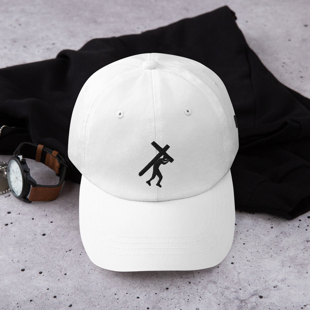 Brand Logo & Design Blk Embroidered Dad hat