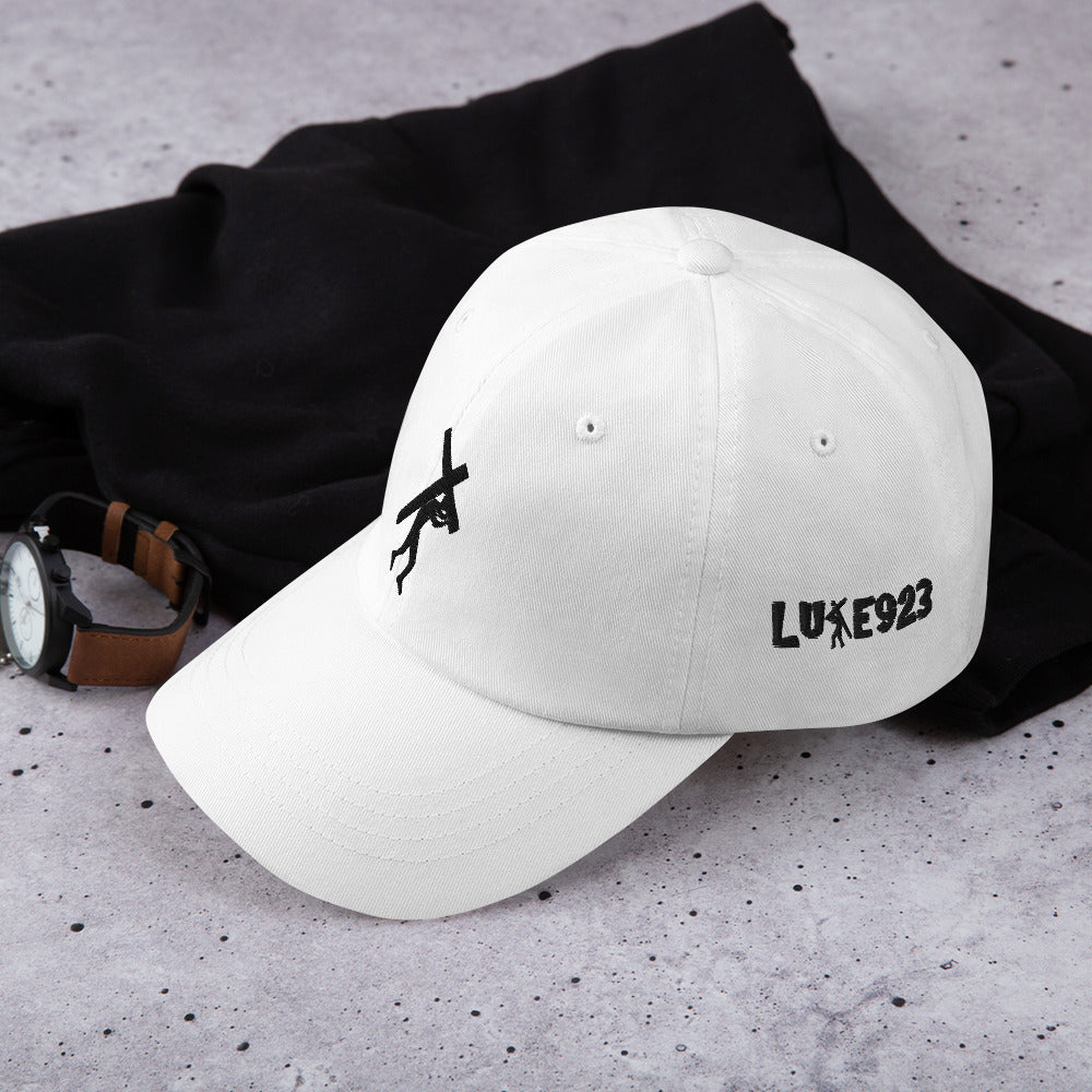 Brand Logo & Design Blk Embroidered Dad hat