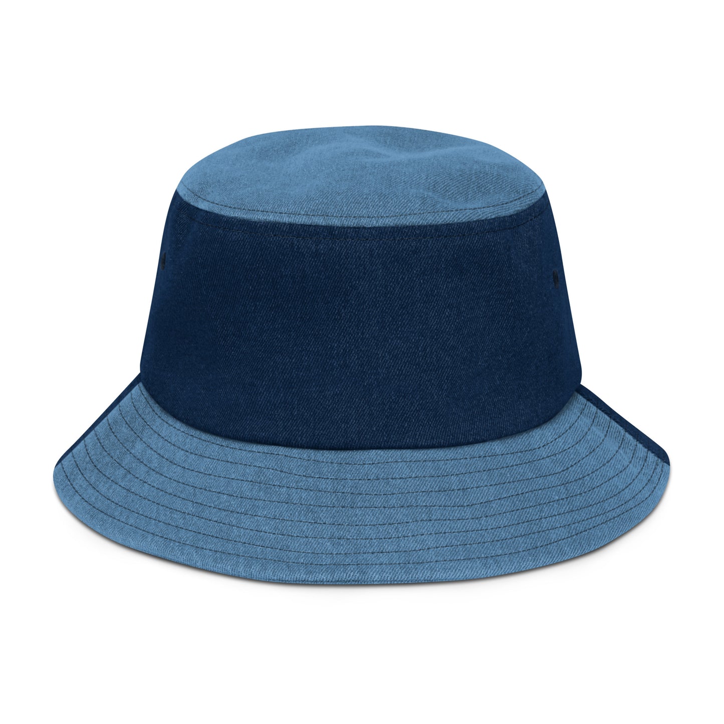 Brand Logo Embroidery Denim Bucket Hat