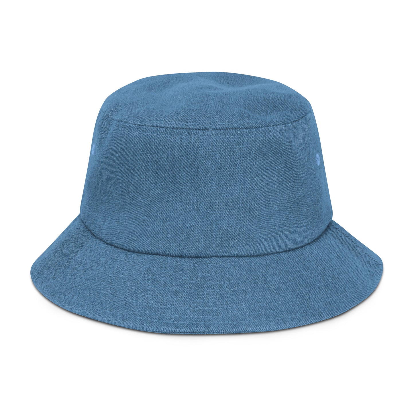 Brand Logo Embroidery Denim Bucket Hat