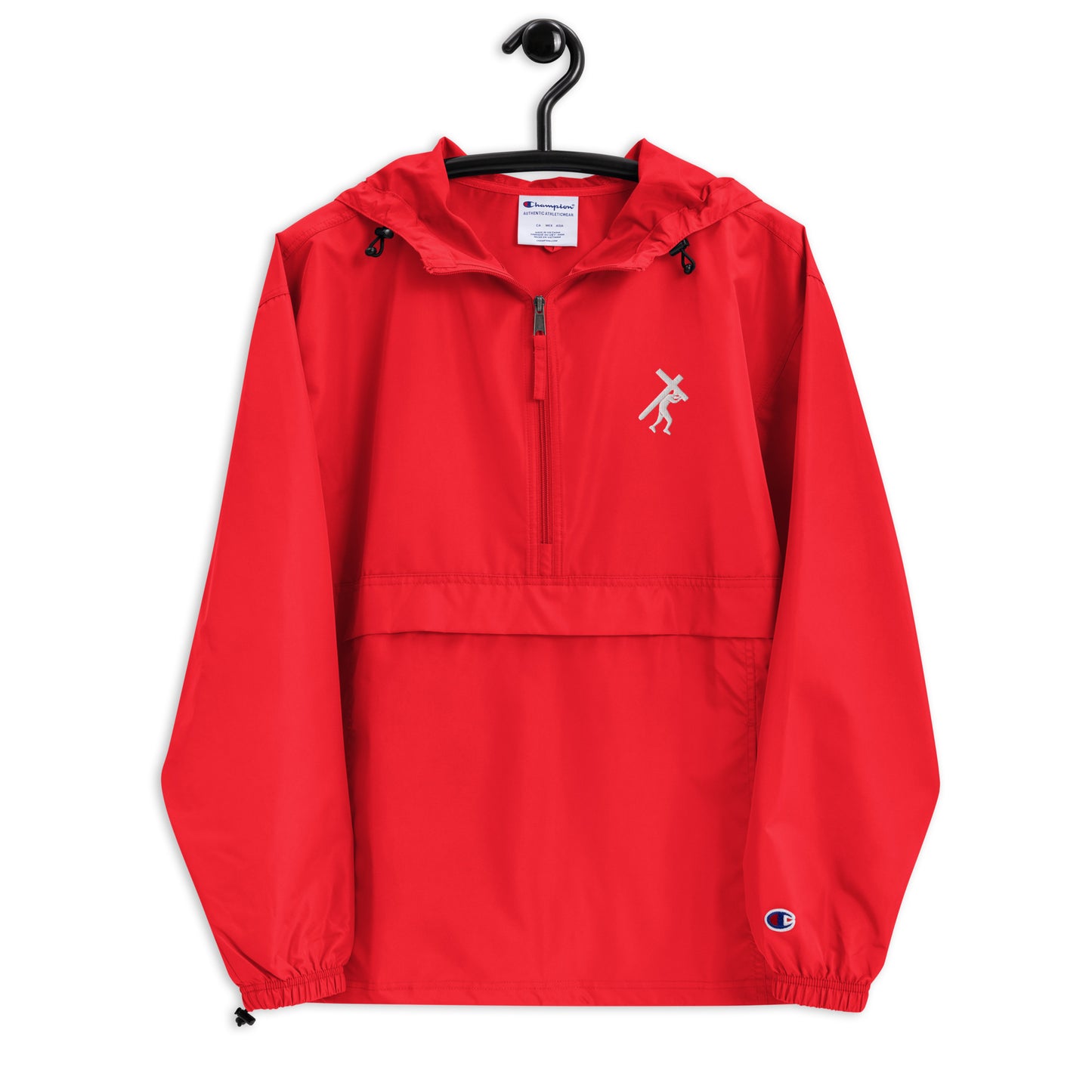 Brand Logo Embroidered Champion Packable Jacket