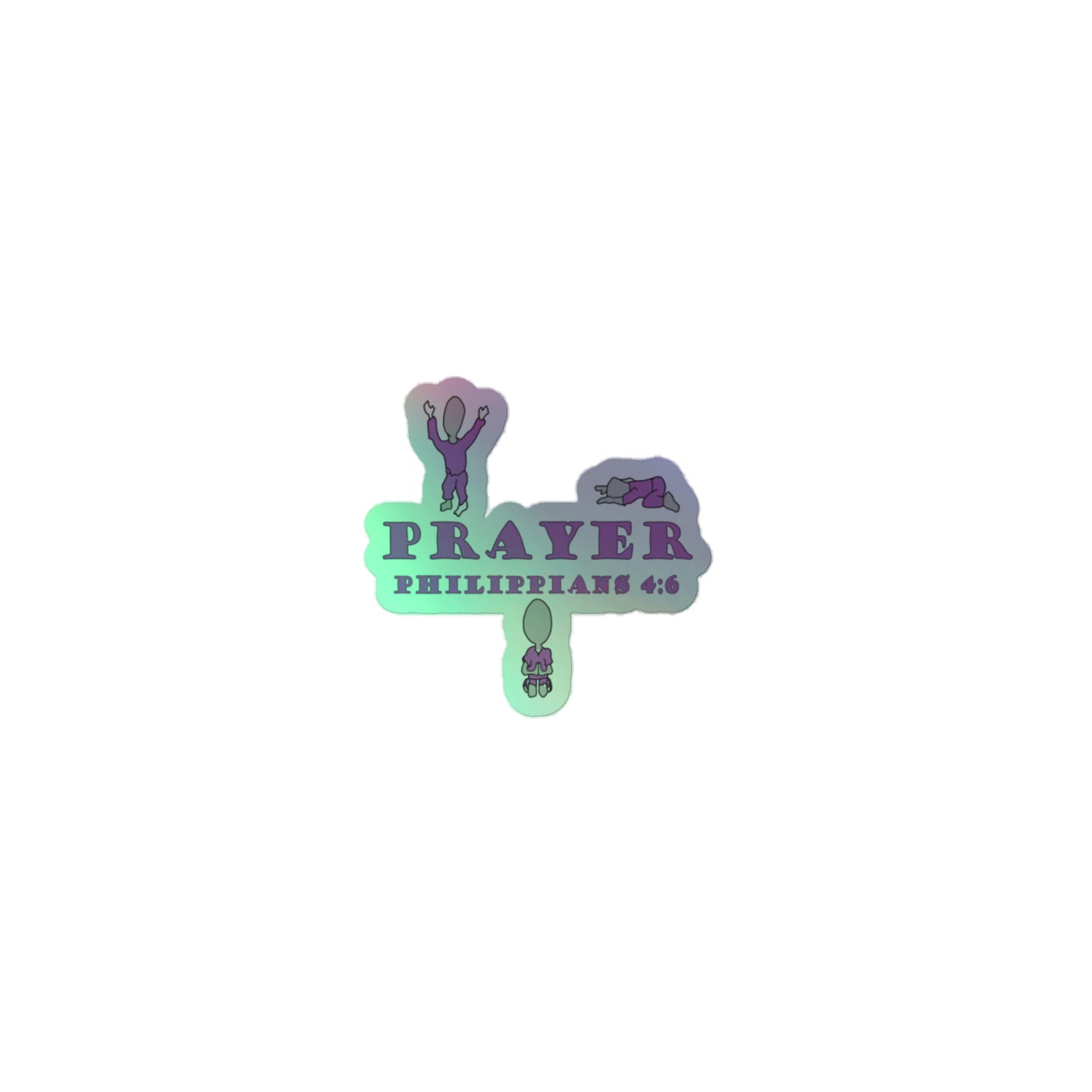 Prayer Holographic stickers