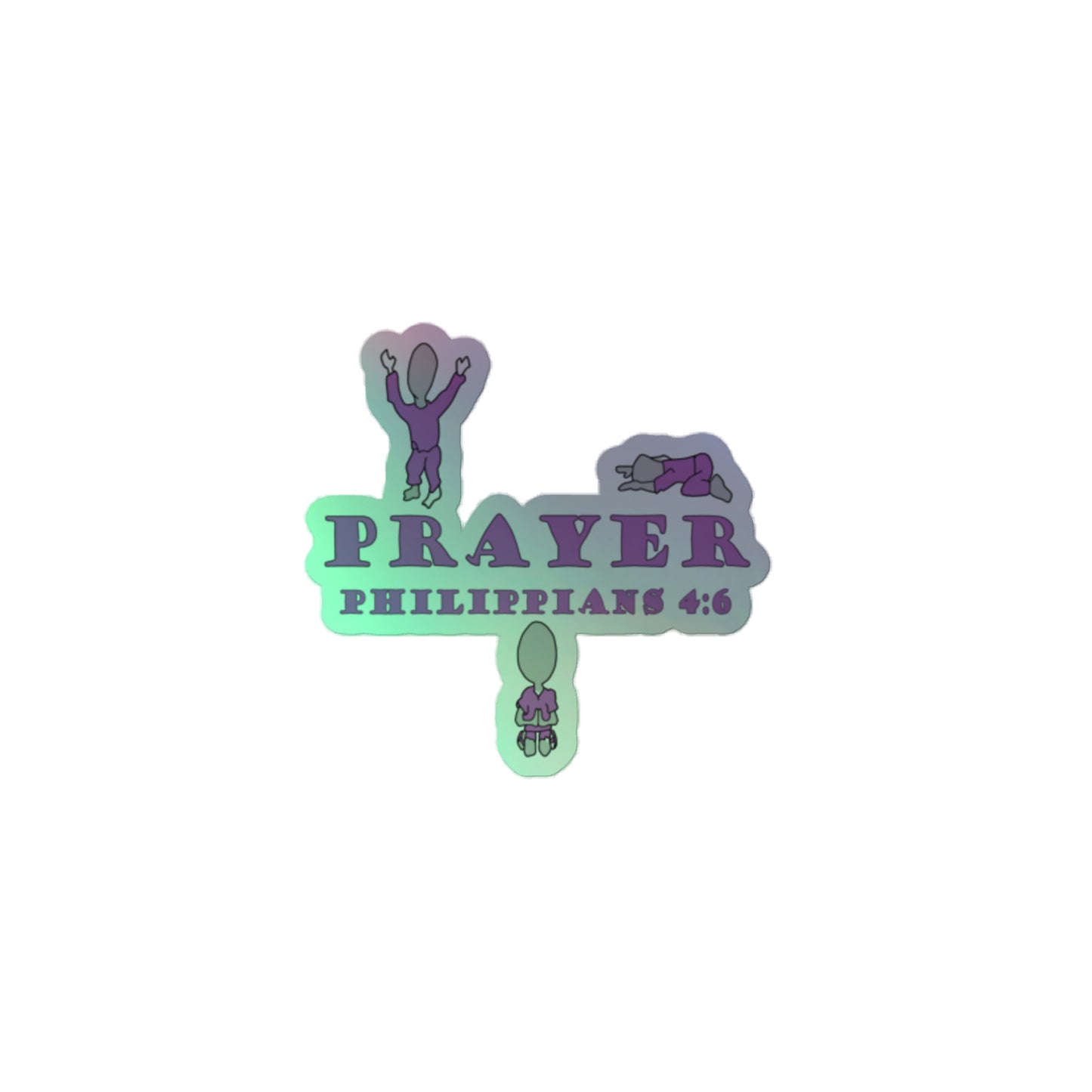 Prayer Holographic stickers