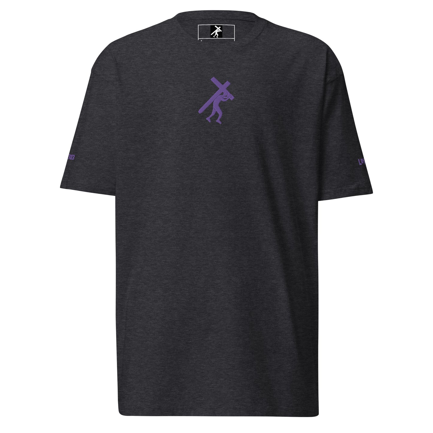 Brand Logo Embroidered Men’s premium heavyweight tee