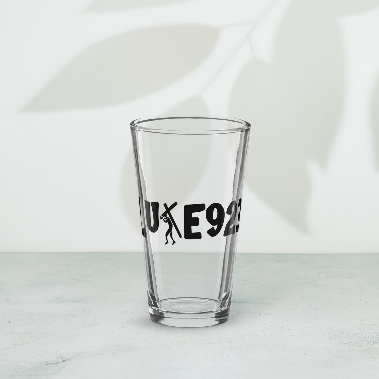 Brand Design Shaker pint glass