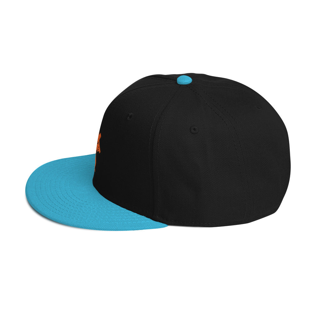 Brand Logo Embroidered Snapback Hat