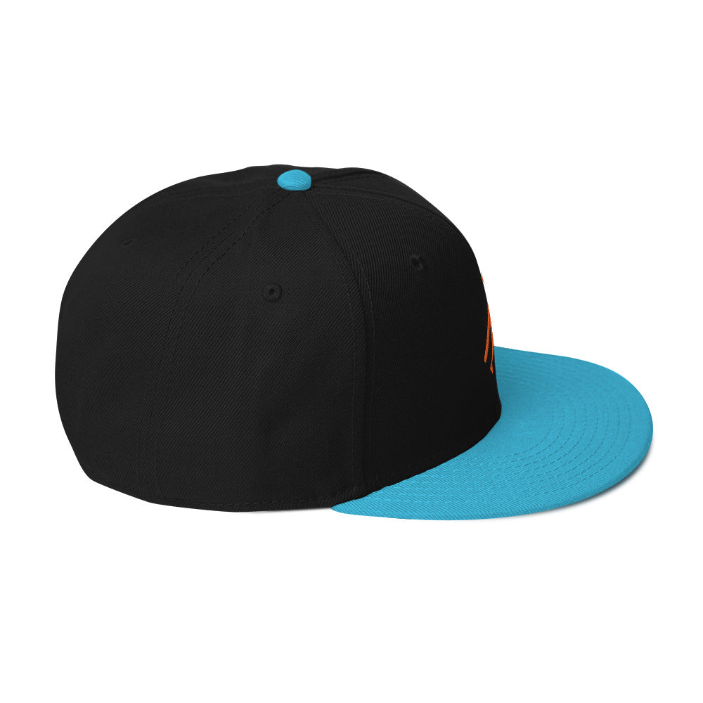 Brand Logo Embroidered Snapback Hat