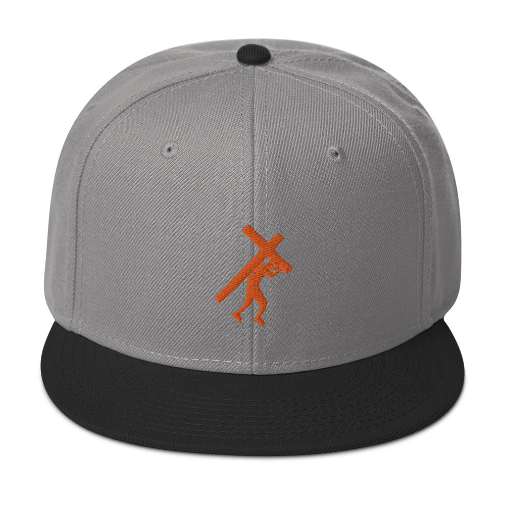 Brand Logo Embroidered Snapback Hat