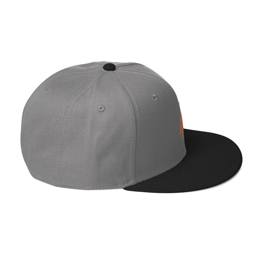 Brand Logo Embroidered Snapback Hat