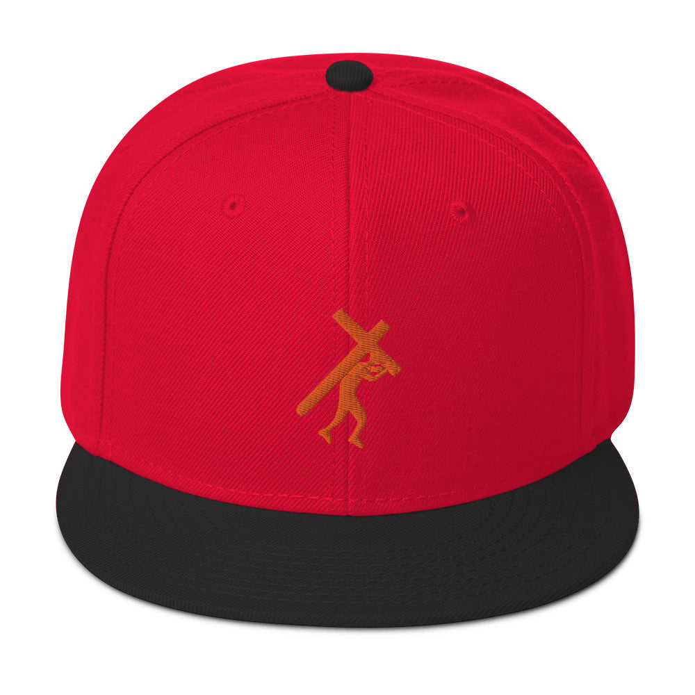 Brand Logo Embroidered Snapback Hat