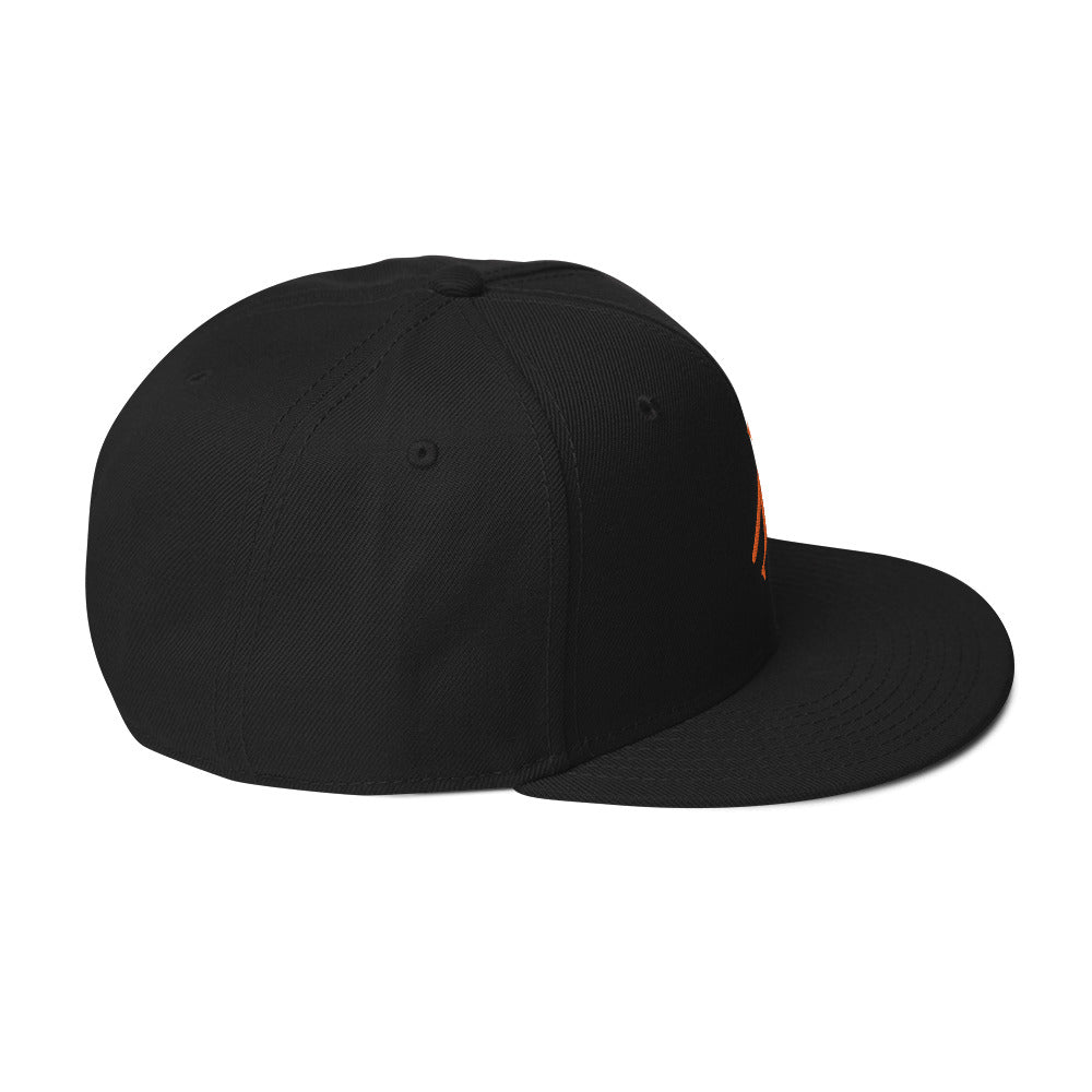 Brand Logo Embroidered Snapback Hat