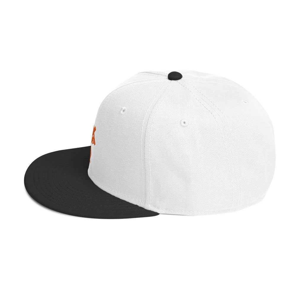 Brand Logo Embroidered Snapback Hat