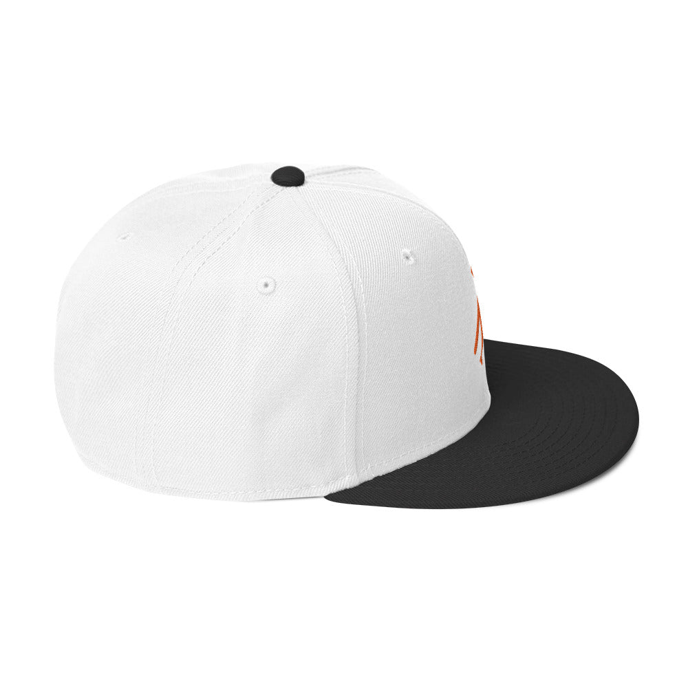 Brand Logo Embroidered Snapback Hat