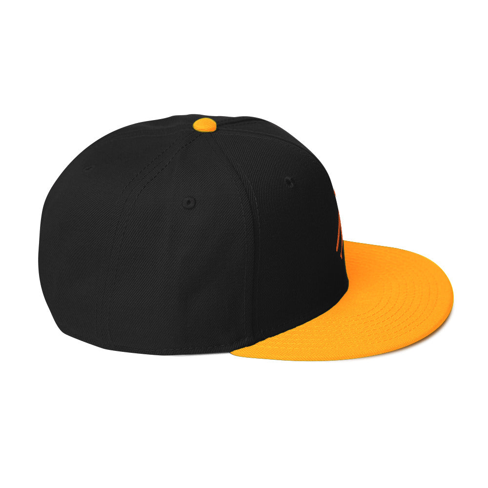 Brand Logo Embroidered Snapback Hat