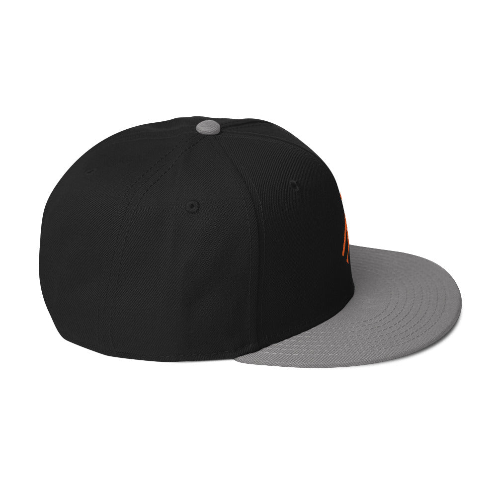 Brand Logo Embroidered Snapback Hat