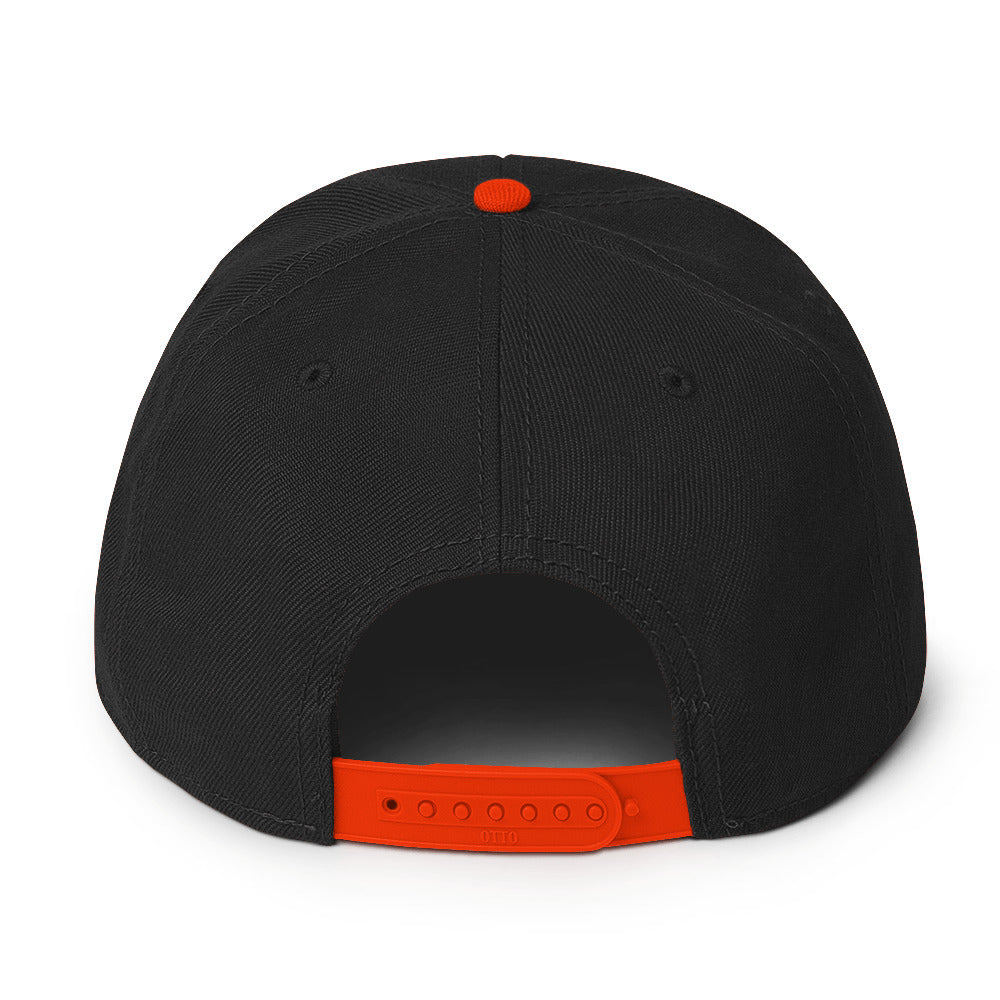 Brand Logo Embroidered Snapback Hat