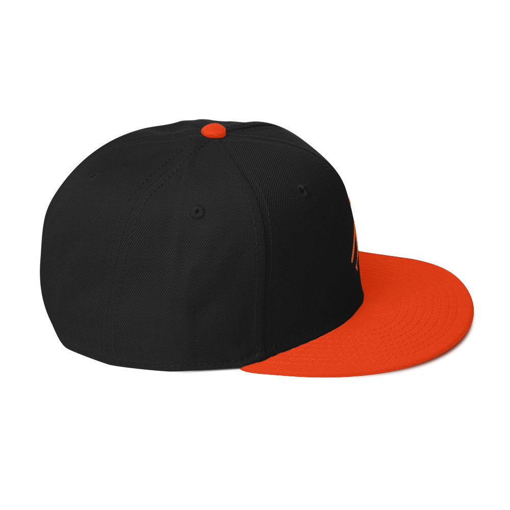 Brand Logo Embroidered Snapback Hat