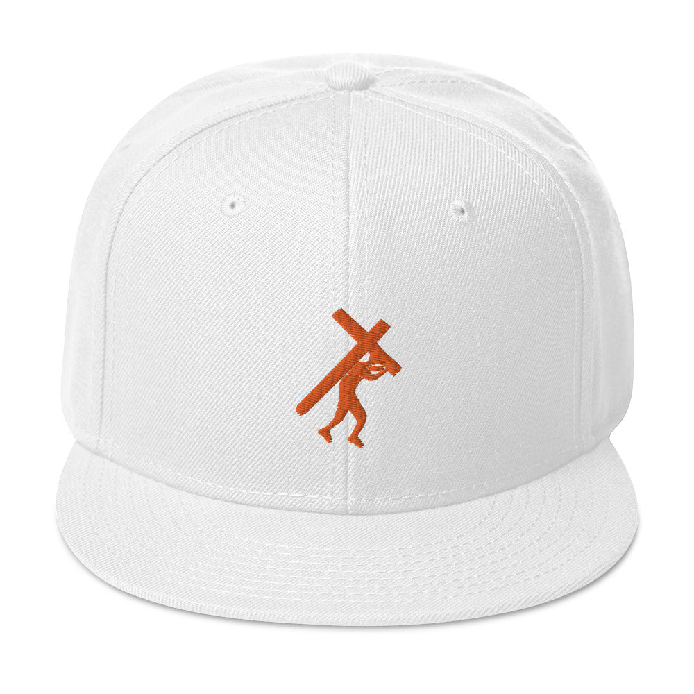 Brand Logo Embroidered Snapback Hat