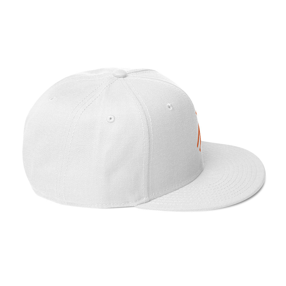 Brand Logo Embroidered Snapback Hat