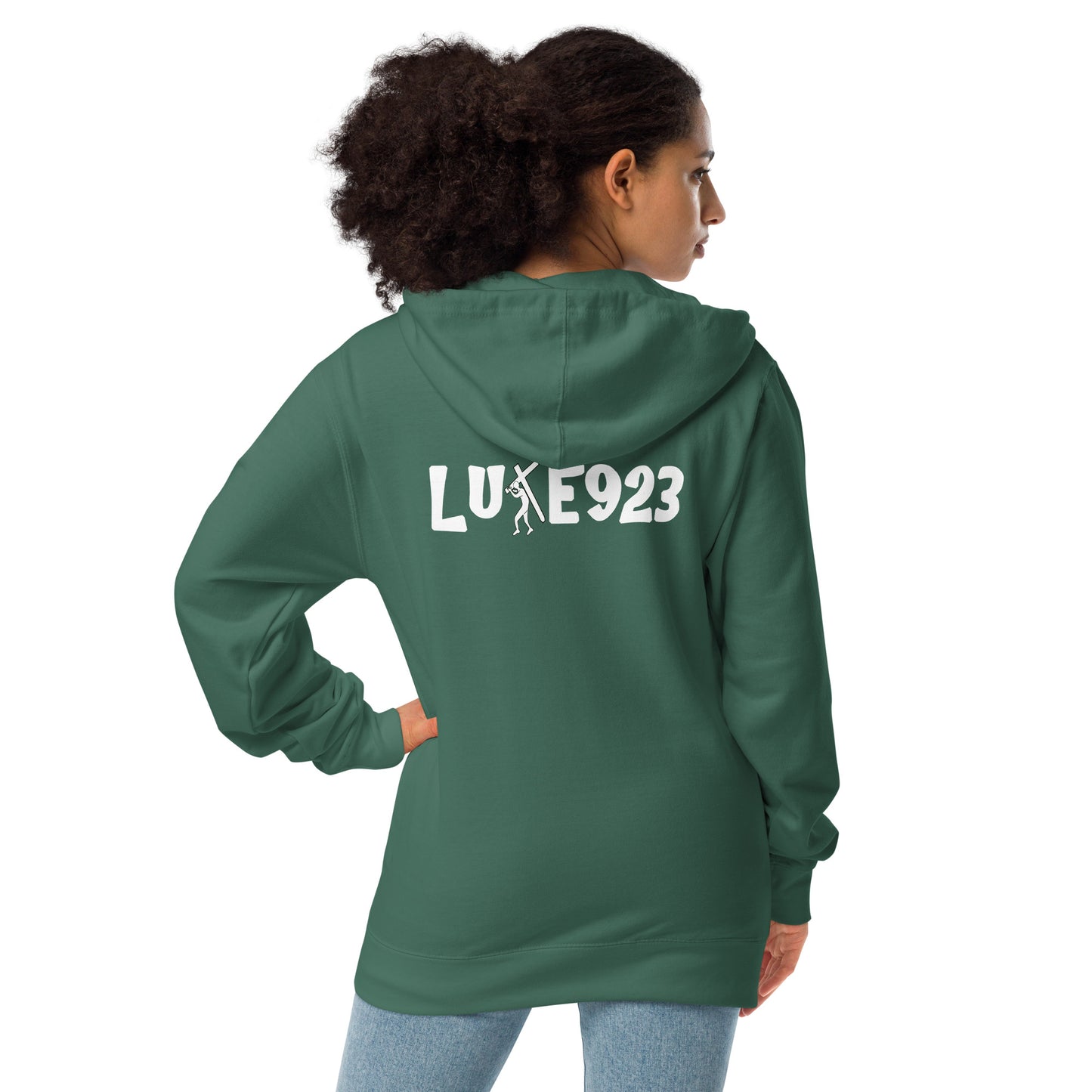 Brand Design Unisex fleece zip up hoodie