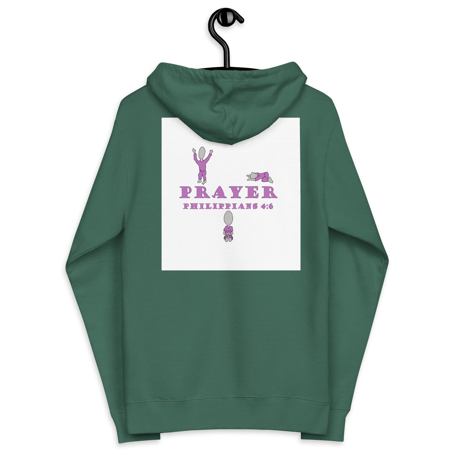 Prayer Unisex fleece zip up hoodie