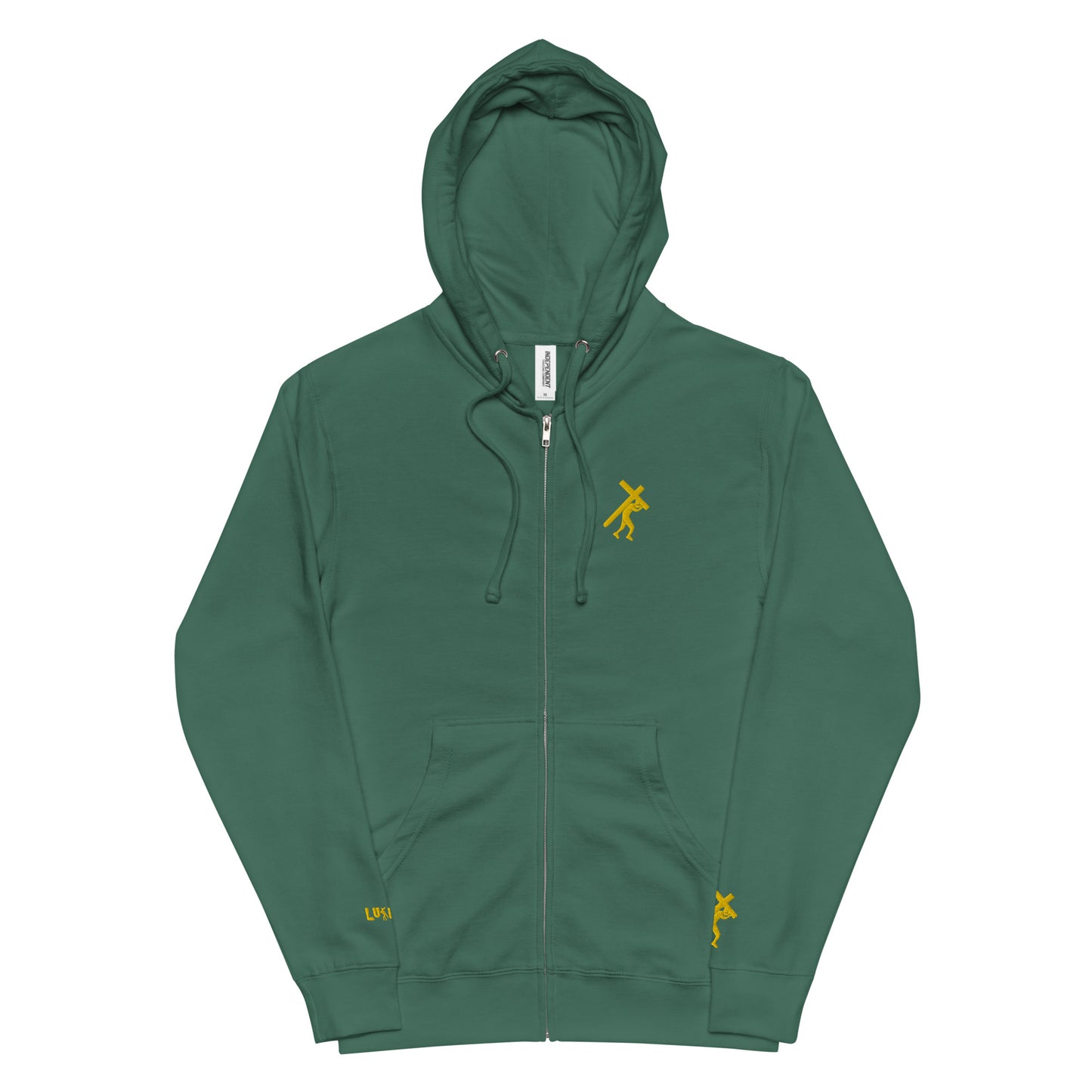 Walk Worthy Unisex fleece zip up hoodie