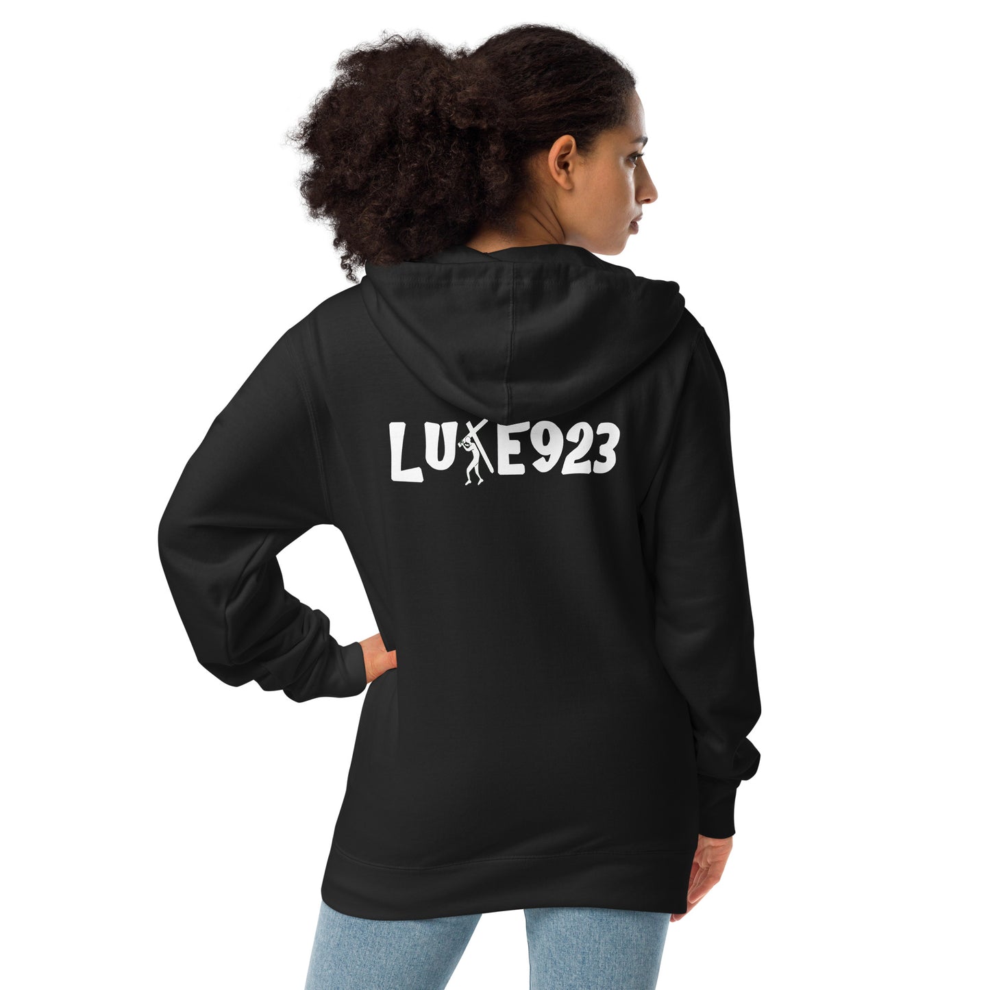 Brand Design Unisex fleece zip up hoodie