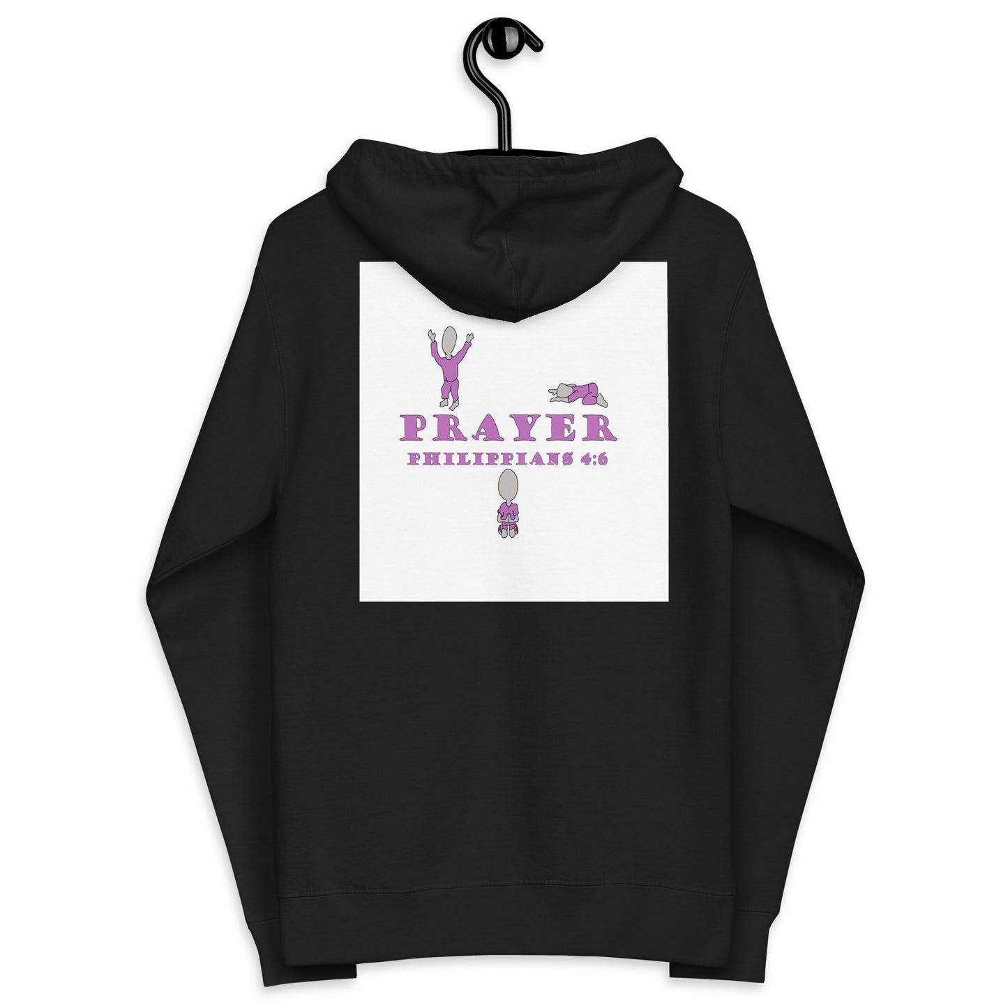 Prayer Unisex fleece zip up hoodie