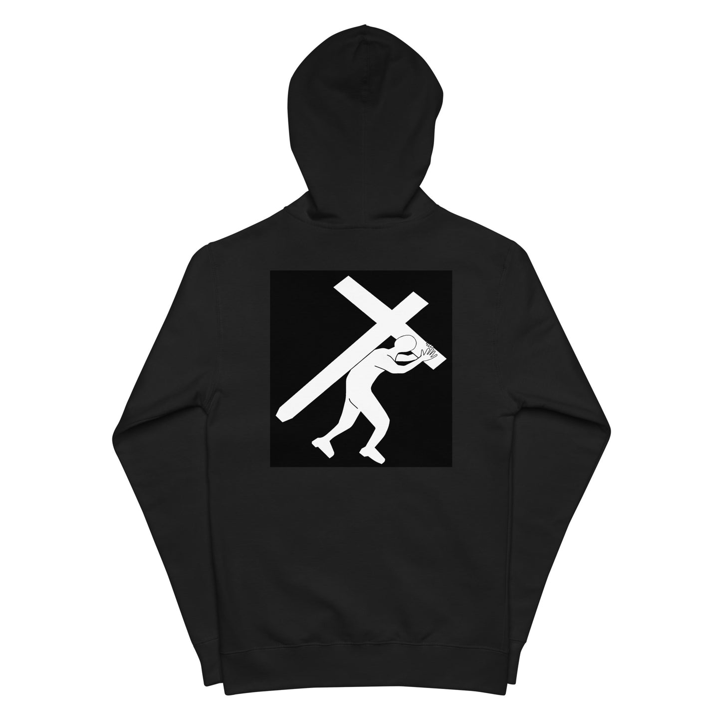 Brand Logo Unisex fleece zip up hoodie