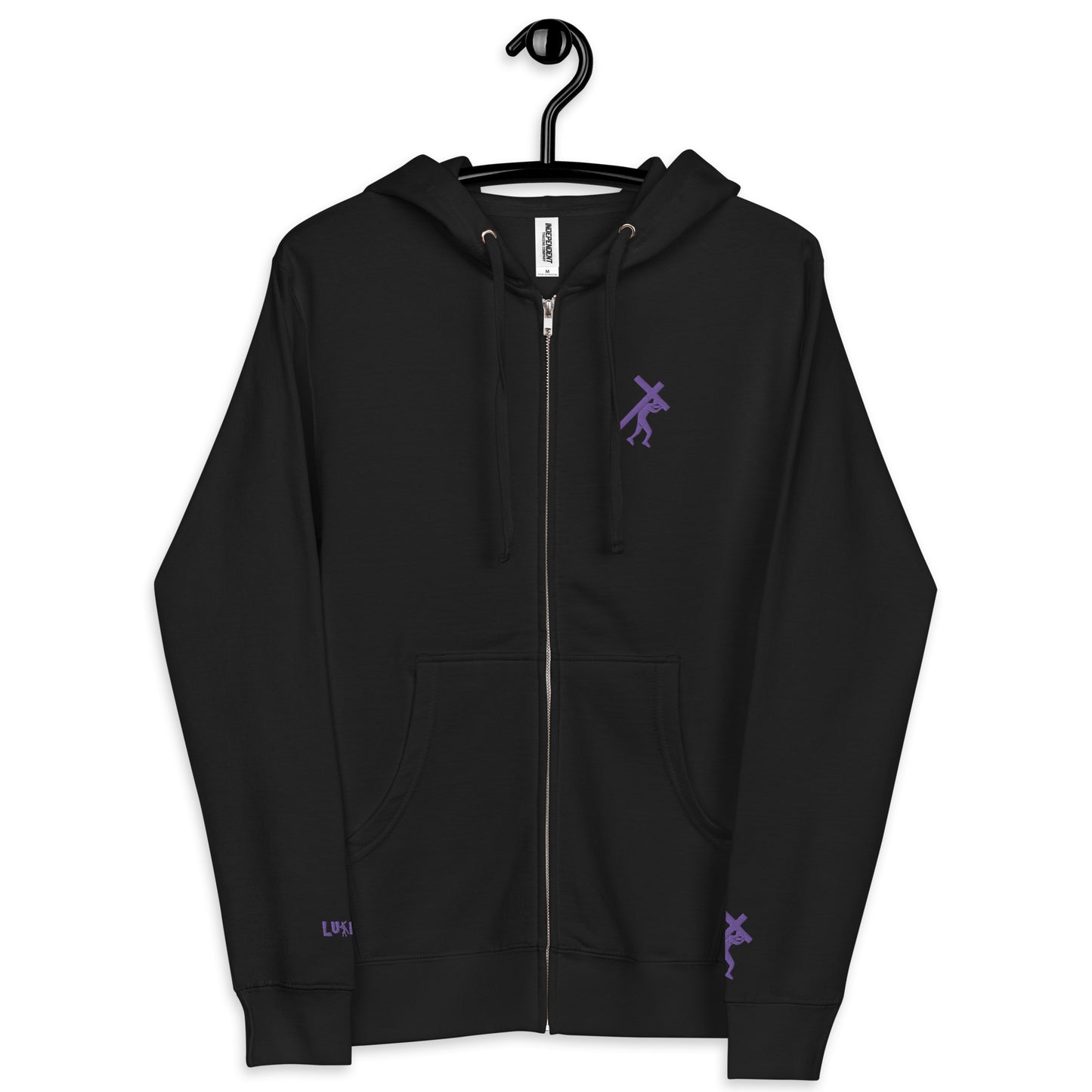 Prayer Unisex fleece zip up hoodie