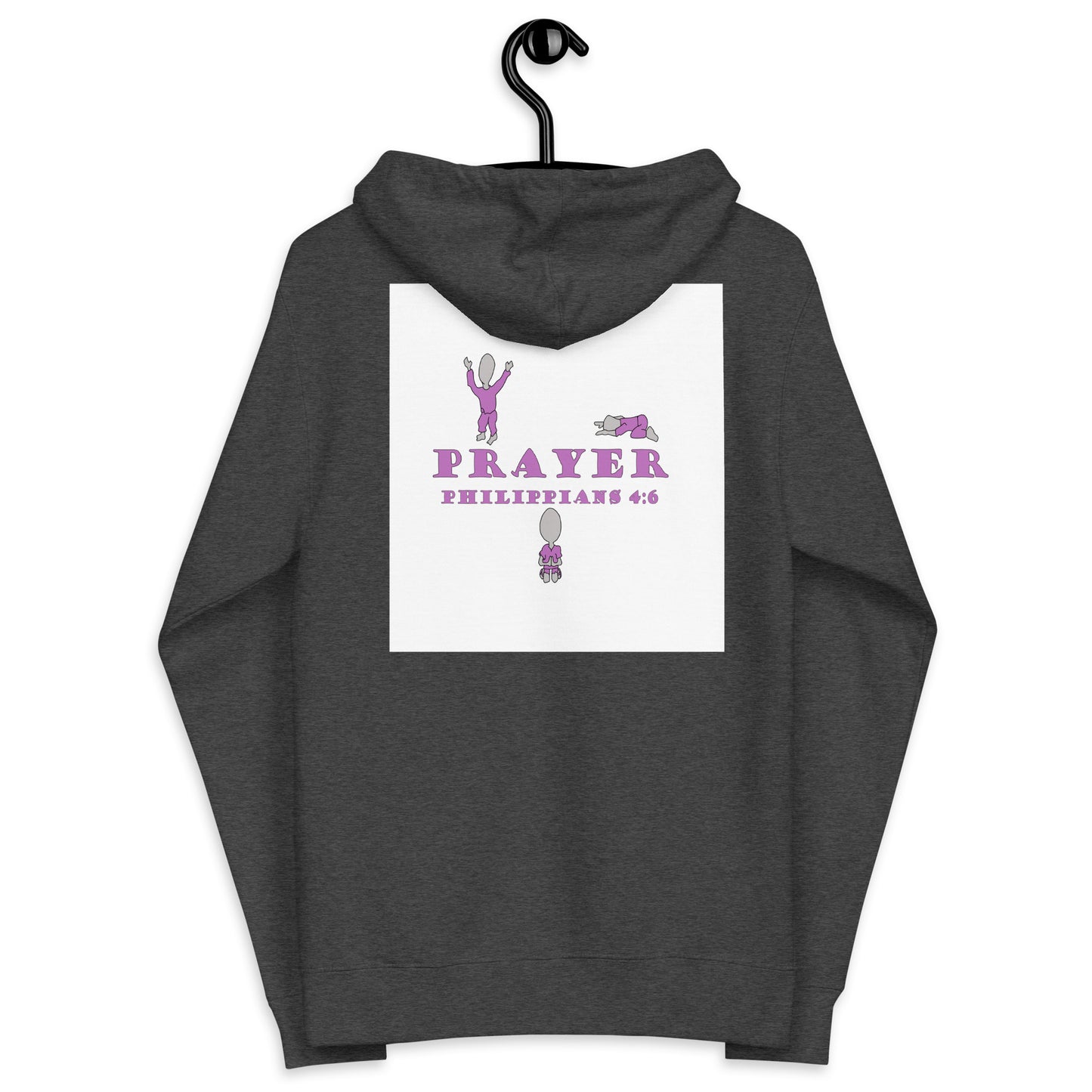 Prayer Unisex fleece zip up hoodie