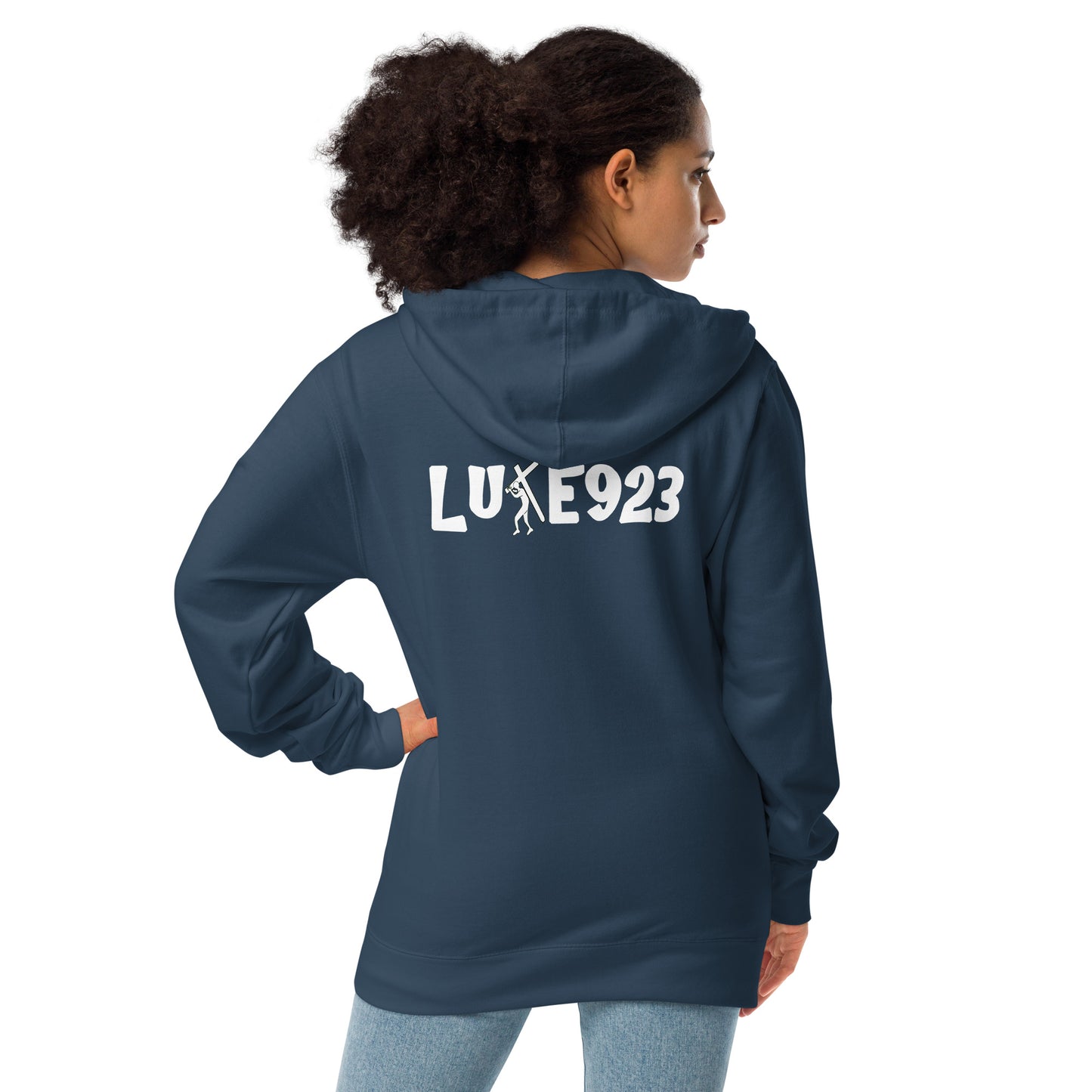 Brand Design Unisex fleece zip up hoodie