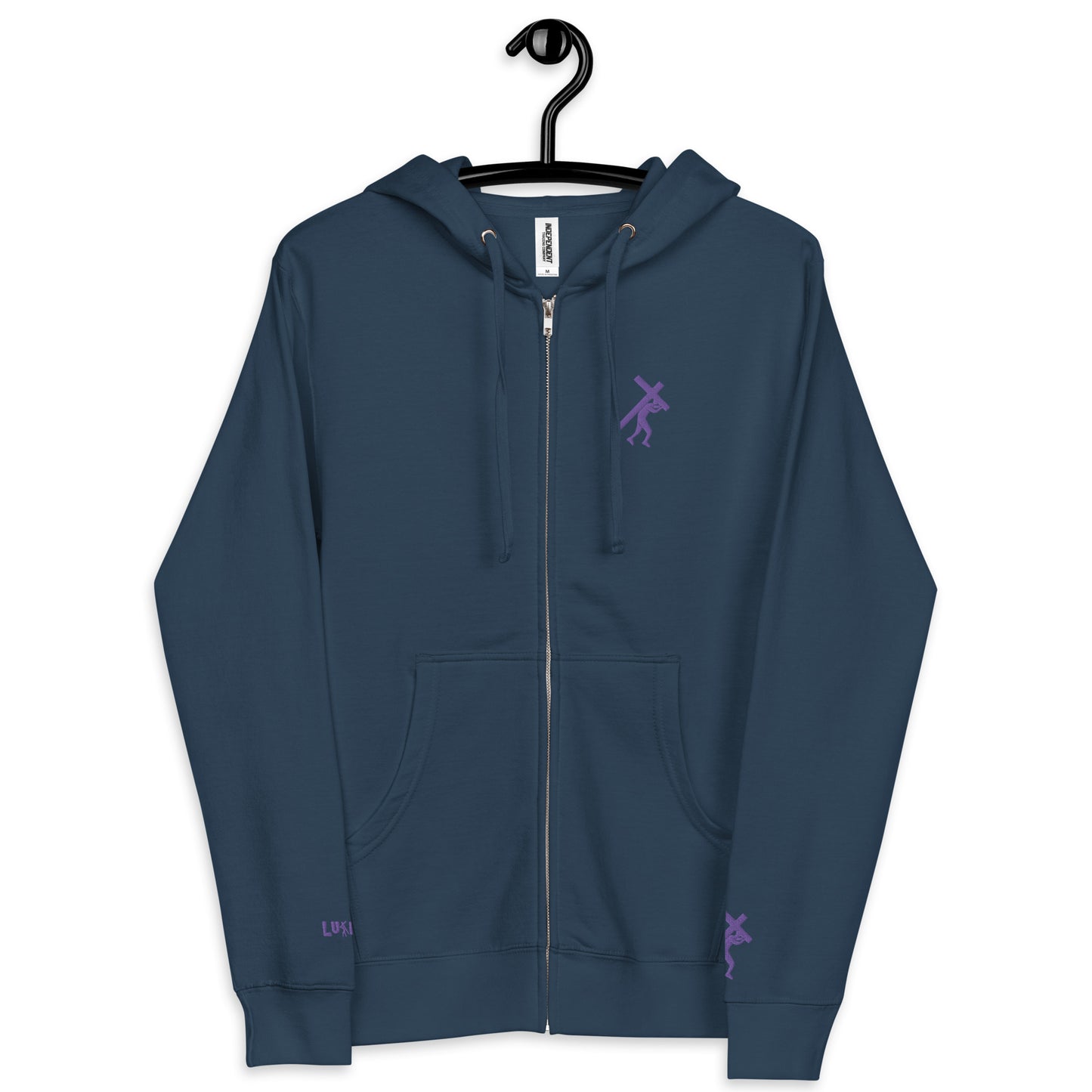 Prayer Unisex fleece zip up hoodie