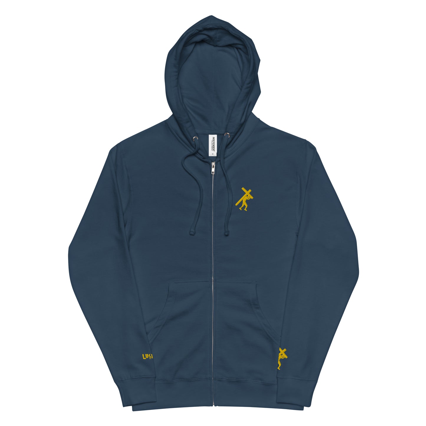 Walk Worthy Unisex fleece zip up hoodie