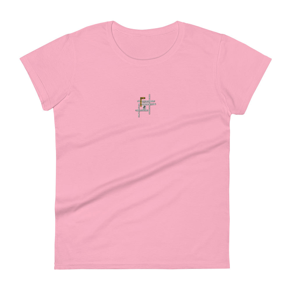 Walk Worthy Embroidered Women's short sleeve t-shirt