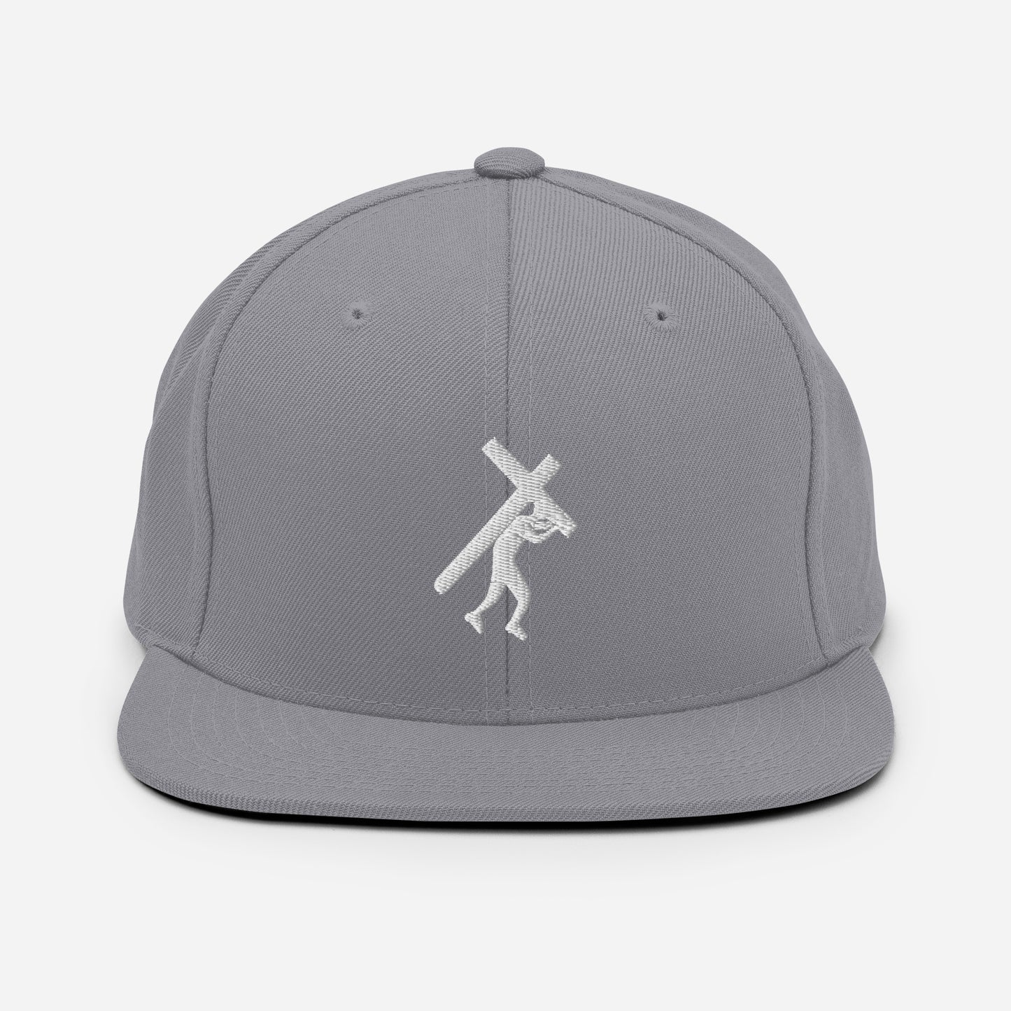 Embroidered Brand Logo WHT, Snapback Hat