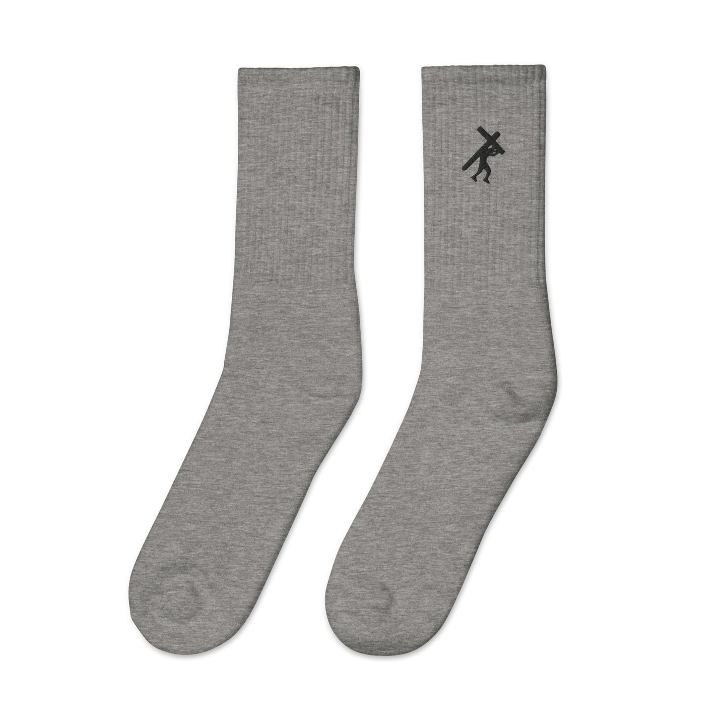 Brand Logo BLK, Embroidered socks