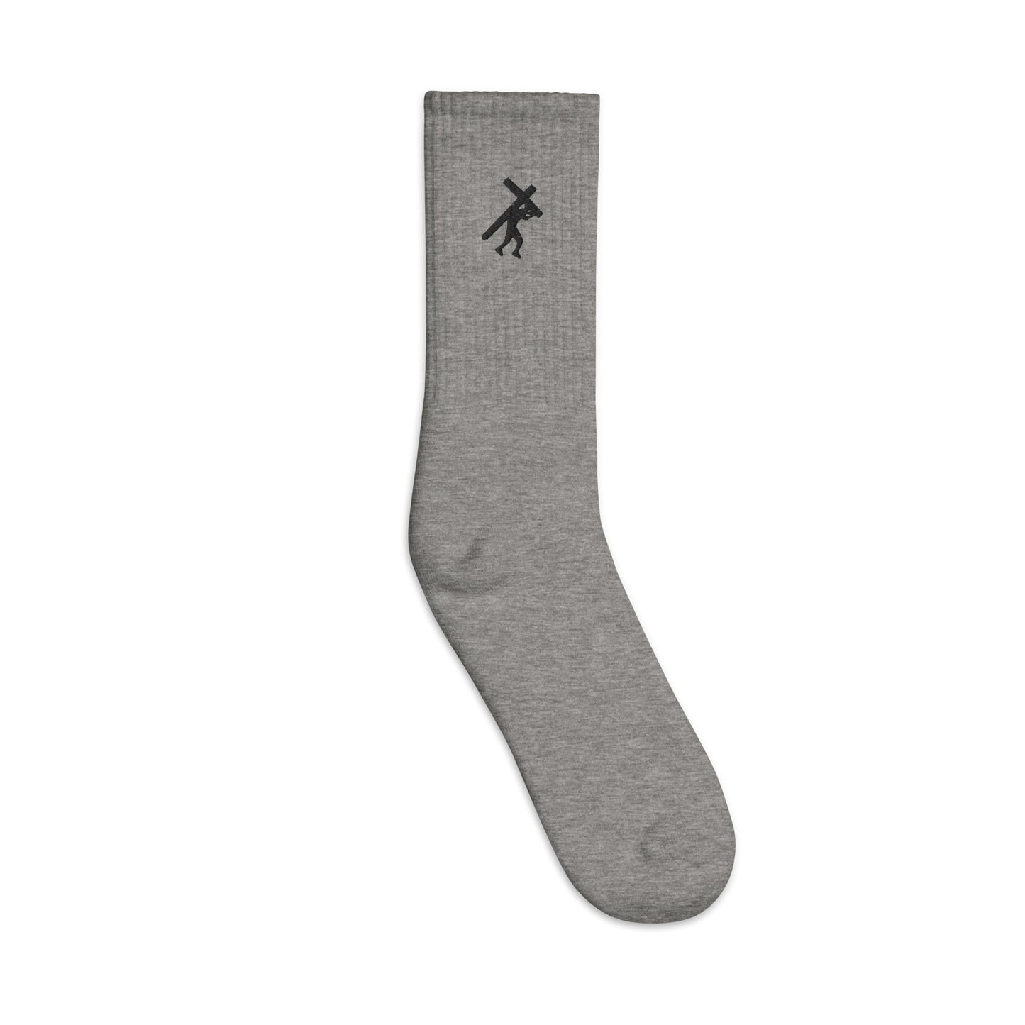 Brand Logo BLK, Embroidered socks