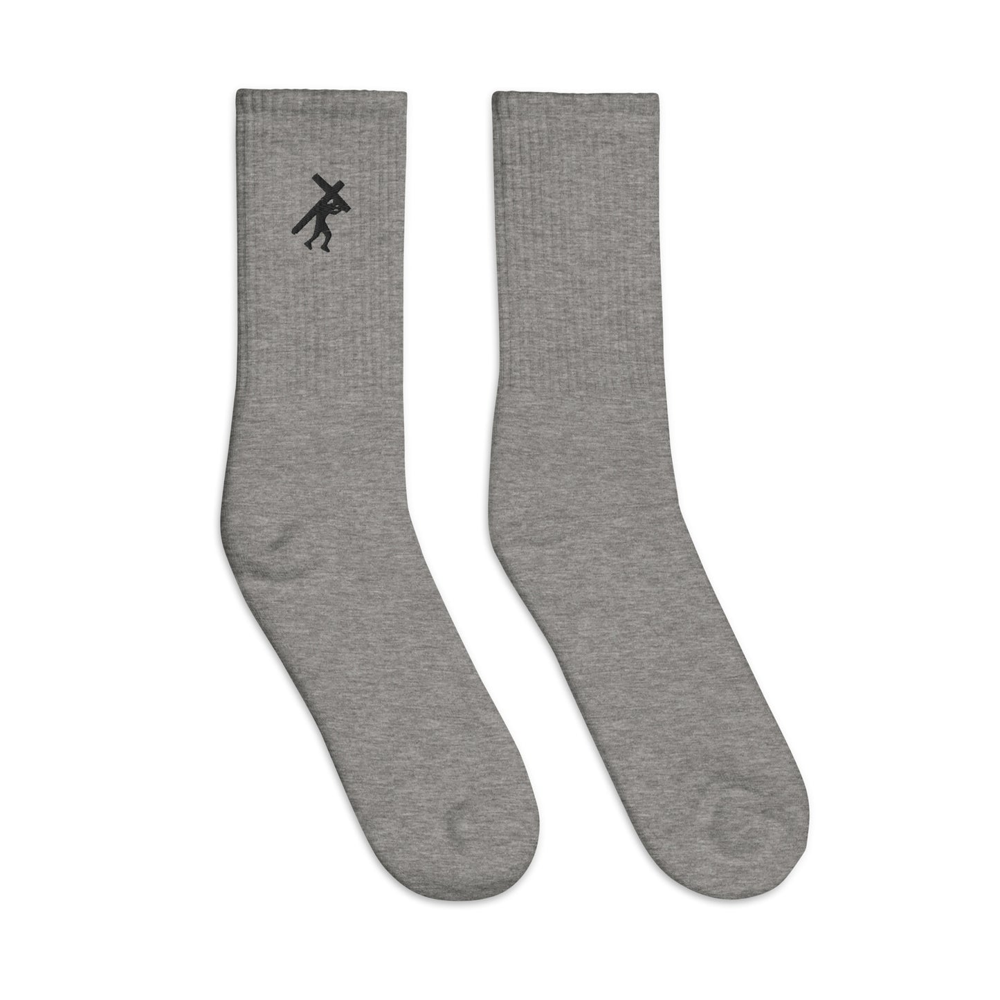 Brand Logo BLK, Embroidered socks