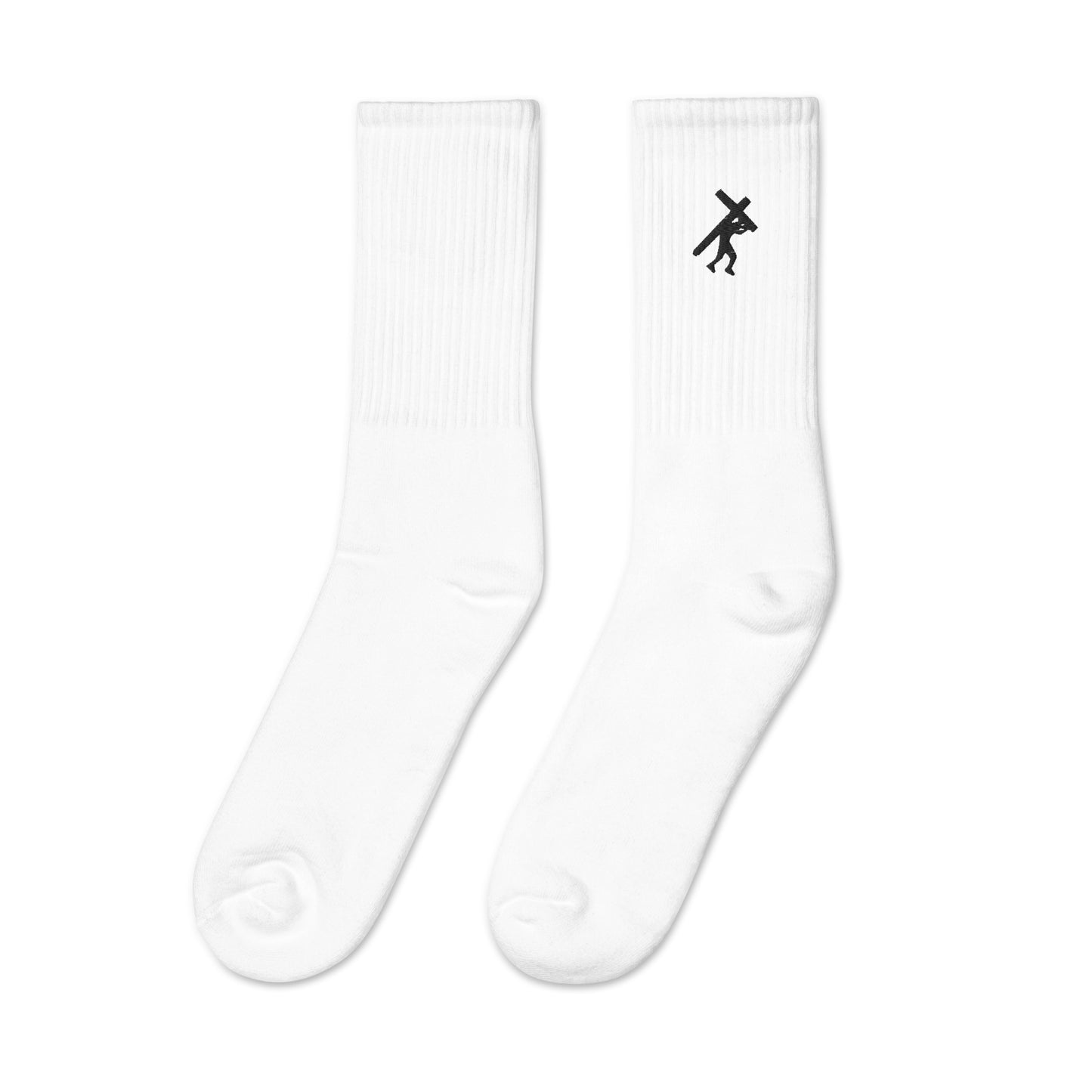 Brand Logo BLK, Embroidered socks