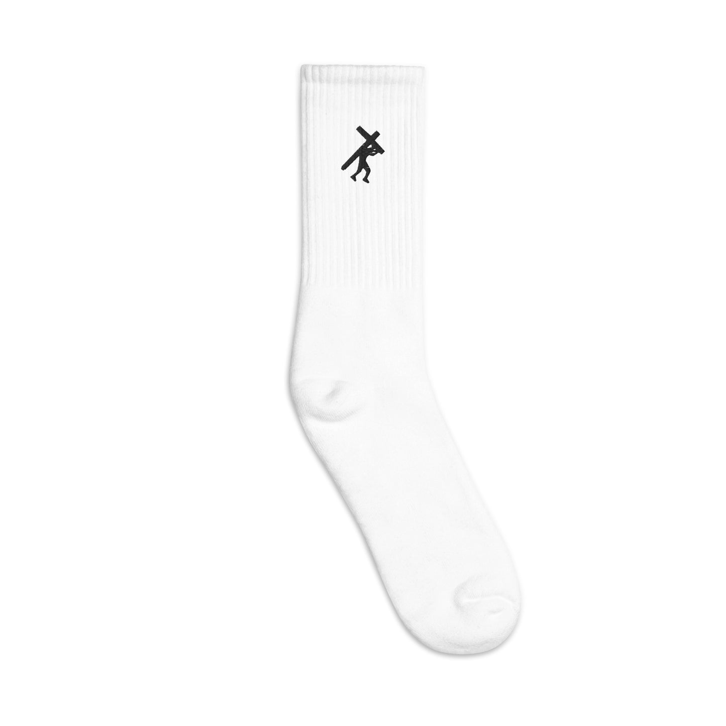 Brand Logo BLK, Embroidered socks